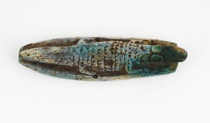  Crocodile-shaped faience statuette, Roman-Egypt (300-100 BC). 
 
Provenance: 
Collection...