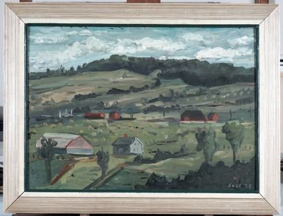 null EAST, Benoit (1915-)

Landscape

Oil on masonite

Signed and dated on the lower...
