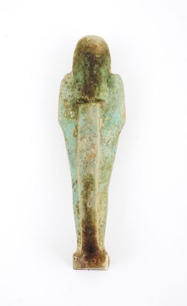  Cinq statuettes funéraires (Chabtis) égyptiennes, Basse époque (600 av. J.-C.)....