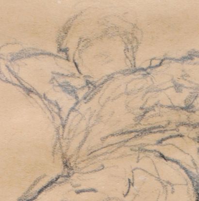  VUILLARD, Édouard (1868-1940) 
Reclining Figure 
Pencil on paper 
Monogrammed on...