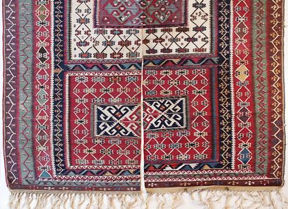 Pair of Central Anatolian Kilim rugs made...