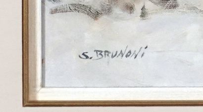 null BRUNONI, Serge (1939-2020)

"Trappeur "

Oil on canvas

Signed on the lower...