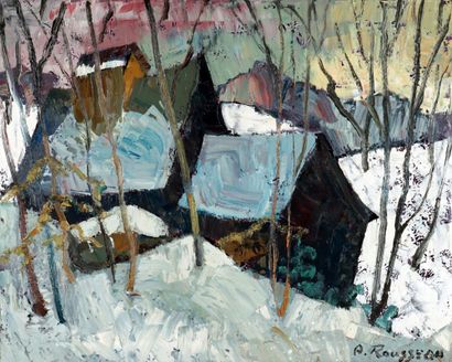 ROUSSEAU, Albert (1908-1982) 
Untitled 
Oil...