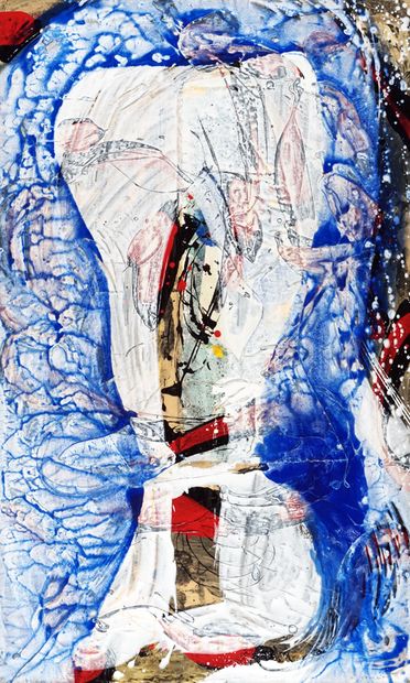 null BEAUCAGE, Michel (1958-)

'Méduse bleue III' (2008) 

Acrylique sur toile

Signée...