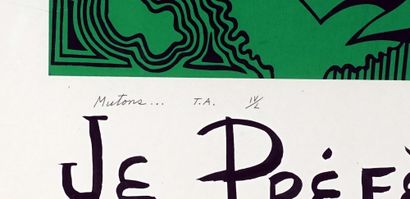 null PELLAN, Alfred (1906-1988)

"Mutons..."

Sérigraphie en couleurs sur papier

Signée...