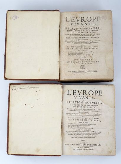 CHAPPUZEAU, Samuel Two volumes in French....