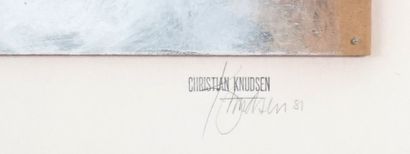 null KNUDSEN, Christian (1945-)

"Painting I5, 5/40/10"

Technique mixte sur isorel

Signée...