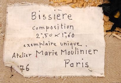 null BISSIÈRE, Roger (1886-1964)

"Composition"

Tapestry

Signed on the lower right:...
