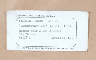 null SEGUIN, Jean-Pierre (1951-)

"Construction (arc)"

Technique mixte et collage...