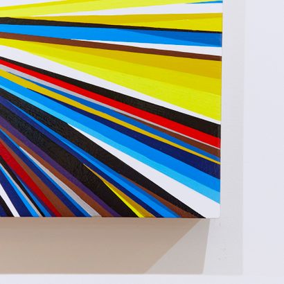 null ROUNSAVALL, Gibbs (1975-)

"Continuum #3"

Enamel on wood panel

Signed, dated...