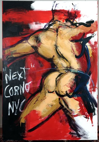  CORNO, Joanne (1952-2016) 
"Next" 
Acrylic on canvas 
Signed and titled on the lower...