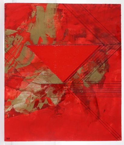 null FEITO LOPEZ, Luis (1929-)

Composition with a red triangle

Oil and collage...