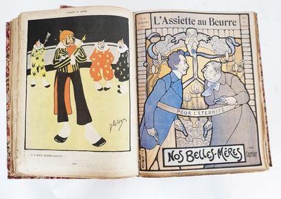null "L'ASSIETTE AU BEURRE" 

Hebdomadaire. Paris, 1901-1903, N°1 à 143. In-4 illustré,...