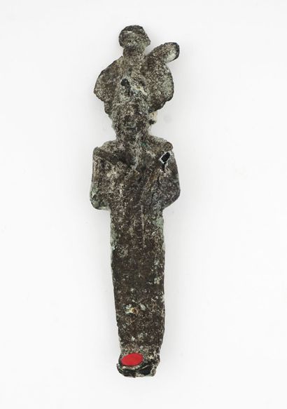 Bronze statuette of the Egyptian goddess Osiris, Late Period (600 BC). 
 
Provenance:...