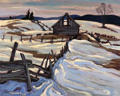 null HAYCOCK, Maurice Hall (1900-1988)

"Old barn - near Gracefield, Que - Gatineau...