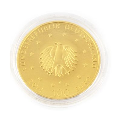 null One 100Euros German UNESCO heritage serie : Kloster, 2014, pur gold coin, 999/1000...