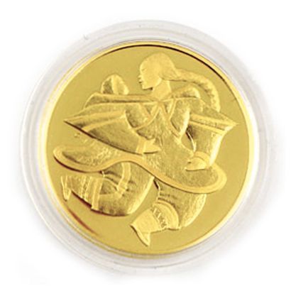 null Une monnaie 200 dollars du Canada Mère et enfant 2000, 0,9166 d'or, 17,135g,...