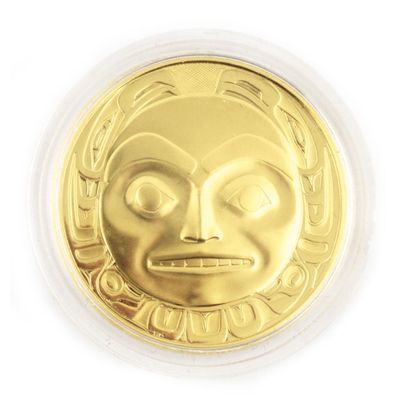 null Une monnaie 200 dollars du Canada Masque Haida 1997, 0,9166 d'or, 17,14g, diamètre...