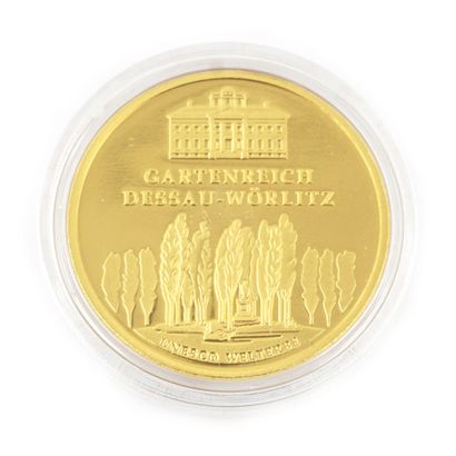 null One 100Euros German UNESCO heritage serie : Dessau-Wörlitz, 2013, pur gold coin,...