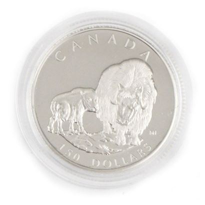 null Une monnaie de 150 dollars Boeuf Musqué de la série Faune Sauvage Canadienne,...