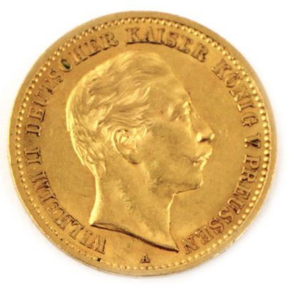 null Une monnaie de 10 Marks Deutschland Reich 1912 en or, Wilhelm II, A. Composition...