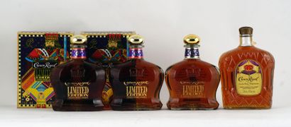 null Crown Royal Limited Edition Whisky Crown Royal Whisky - 4 bouteilles