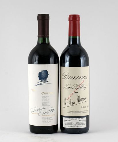 null Opus One 1992

Napa Valley

Niveau A-B

1 bouteille



Dominus 1994

Napa Valley

Niveau...
