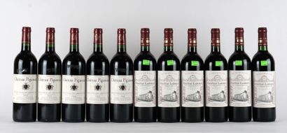 null Château Piganeau 1998 Château Laroque 2000 - 11 bouteilles