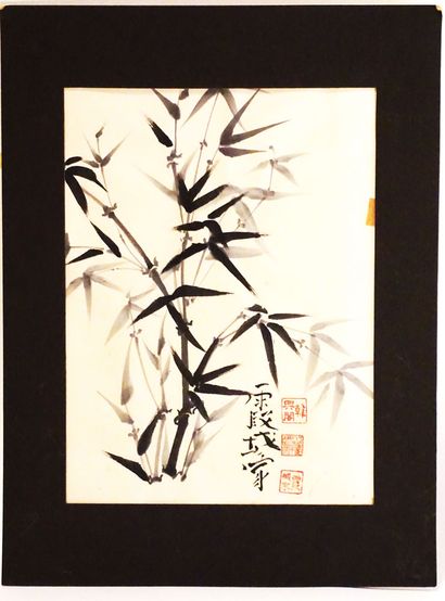 null PAINTINGS

Two modern paintings representing bamboo trees. 

The largest : 26x37...