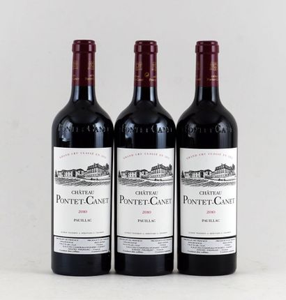 null Château Pontet-Canet 2010 - 3 bouteilles