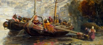 null MEADOWS, Arthur Joseph (1843-1907)

Untitled - River scene

Oil on board

Signed...
