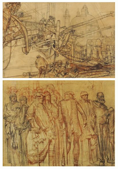 null BRANGWYN, Frank (1867-1956) 

"Venice" 

Lithograph

Signed, dated and titled...