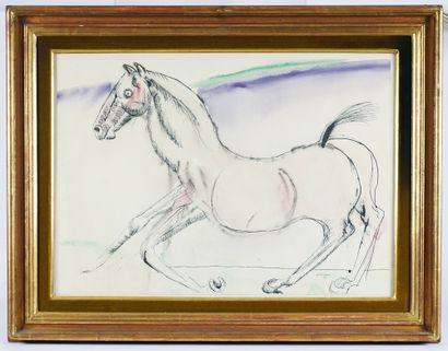 null CASSINARI, Bruno (1912-1992)

"One red horse"

Encre et aquarelle

Signée et...