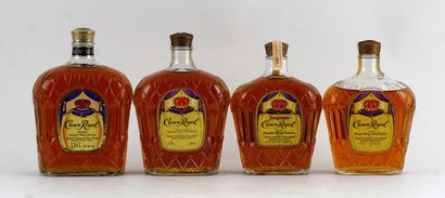 null Seagram's Crown Royal - 4 bouteilles de 1,4L, 1L et 710ml (x2)