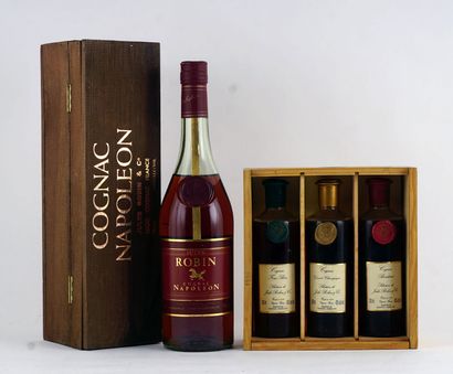 null Sélection de Cognacs par Jules Robin - 4 bouteilles (200 et 750ml)