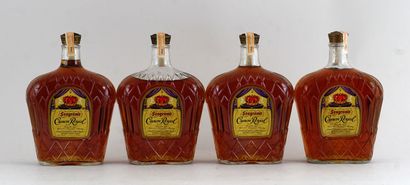 null Seagram's Crown Royal - 4 bouteilles (Imperial Quart)