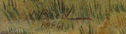 H. BIRD, John Alexander (1846-1936) Scène équestre Huile sur toile Signée et datée...