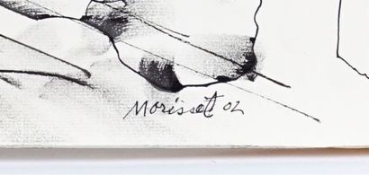 null MORISSET, Bernard (1924-2009)

"Vents violents"

Encre sur papier

Signée et...