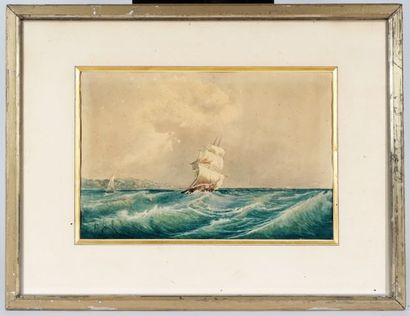 null JEANOLLE (active late 19th c., early 20th c.)

At Sea

Watercolour

Signed on...