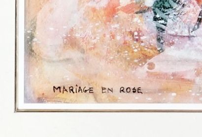 null BELLEFLEUR, Léon (1910-2007)

"Mariage en rose"

Gouache et aquarelle

Signée...