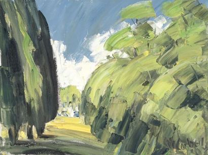null CORBEIL, Wilfrid (1893-1979)

"Bois épais" 

Acrylique sur toile 

Signée en...