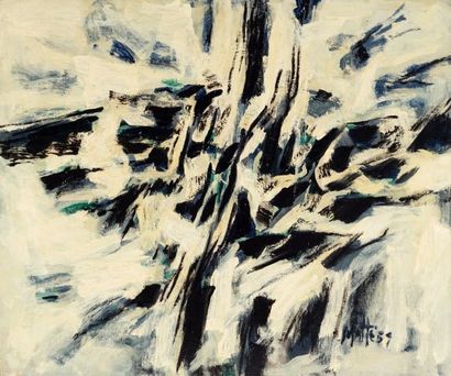  MATTE, Denis (1932-) 
Untitled 
Oil on canvas 
Signed and dated on the lower right:...