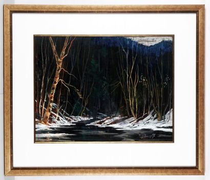 null VINCELETTE, Roméo (1902-1979)

Night Forest

Pastel on paper

Signed on the...