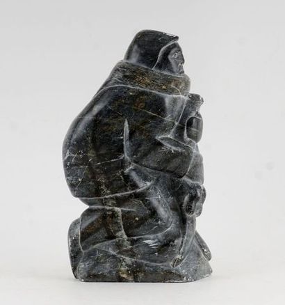 null ADAMIE (actif XXe)

Le chasseur

Sculpture en pierre à savon

Signée au cul:...