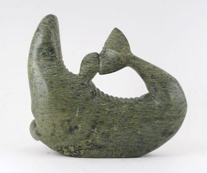 null ÉCOLE INUIT (XXe)

Narval

Sculpture en pierre à savon

33x38cm - 13x15"