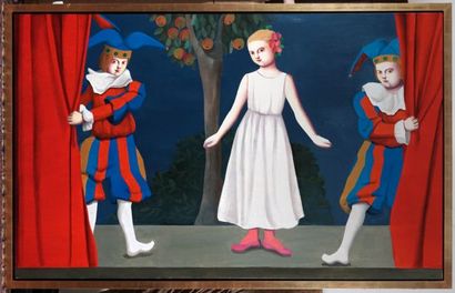 null SCOTT, Louise (1936-2007)

Young gril with two harlequins

Oil on canvas

Signed...