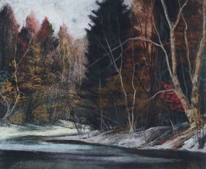 null VINCELETTE, Roméo (1902-1979)

Forest Path

Pastel

Signed on the lower left:...