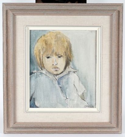 null CANTIN, Roger (1930-)

Portrait d'un jeune garçon

Huile sur toile 

Signée...