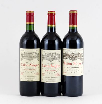 null Château Calon-Ségur 1995, 2000 2003 - 3 bouteilles