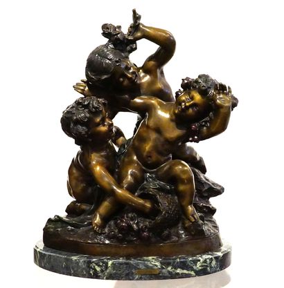 null D'après Raphaël Charles PEYRE (1872-1949)

Putti jouant

Bronze

Signée sur...
